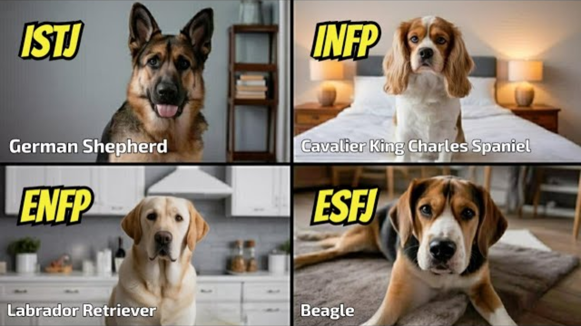 16 Personality Types as Dog Breeds