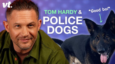 Tom Hardy Meets Retired Police Dogs