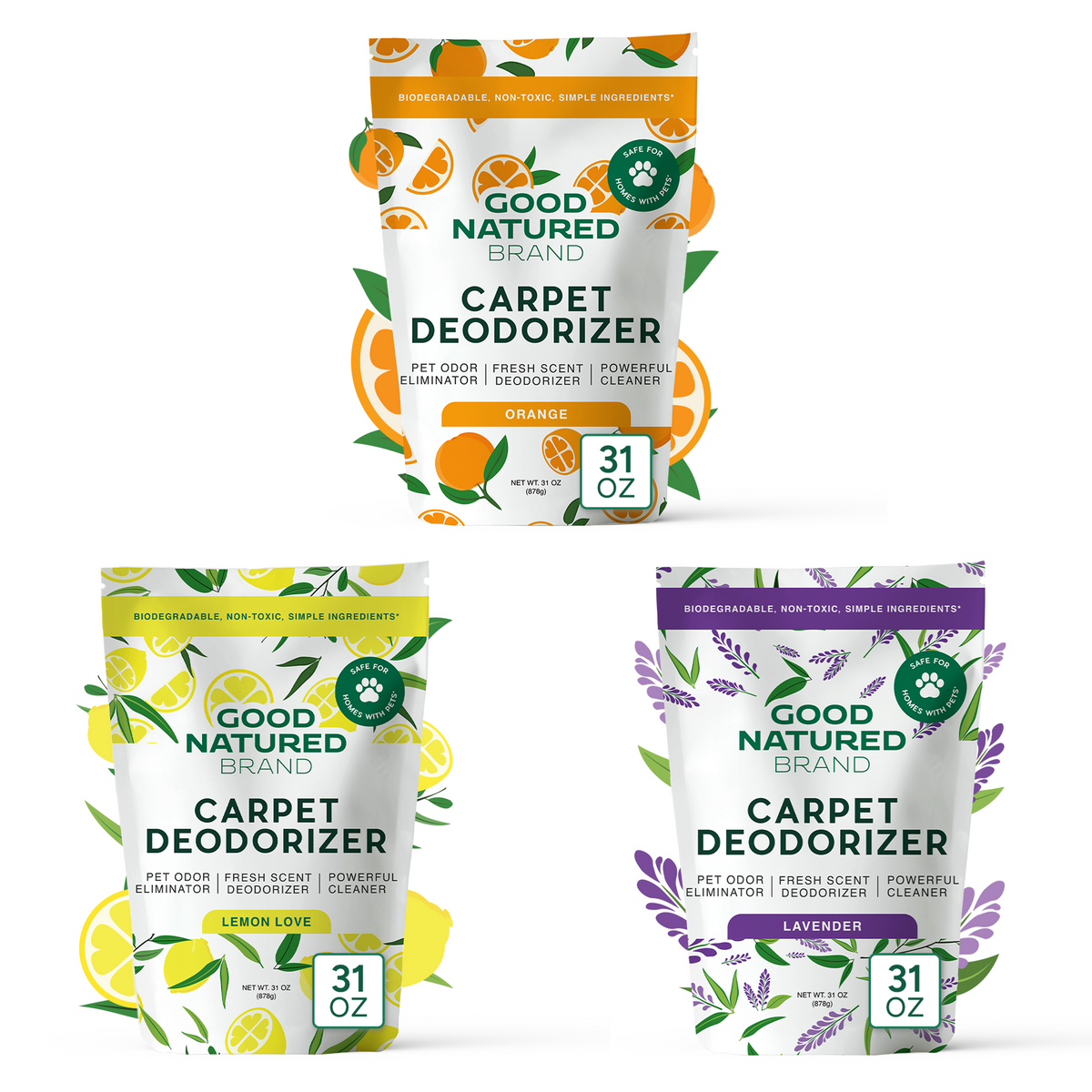 Carpet Deodorizer Trio Pack