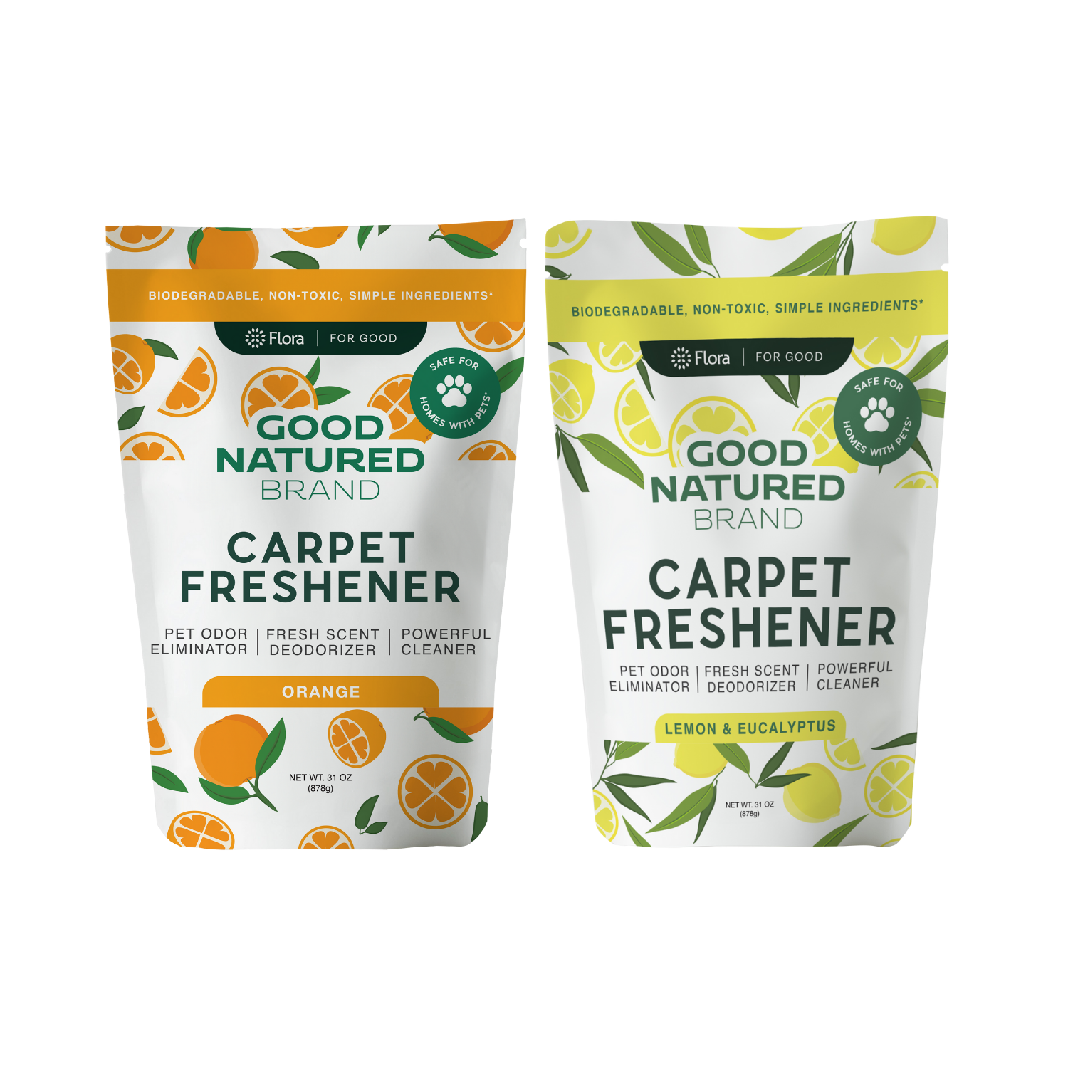 Carpet Freshener - Lemon & Eucalyptus and Orange Duo | 31oz