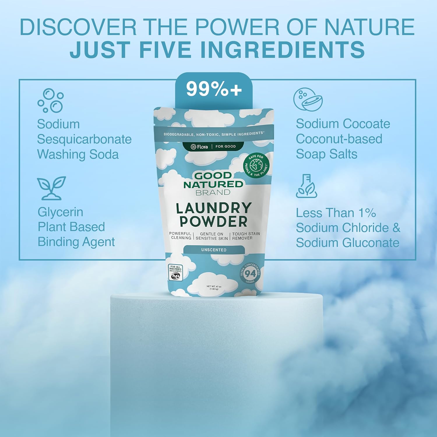 Carpet Deodorizer - Lavender | 31oz and Laundry Powder - Unscented | 47oz Duo